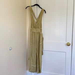 Free people open back jumpsuit